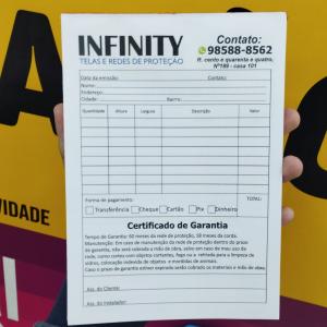 Bloco de Recibo Papel Sulfite 75g 10x15 4x0 Colado  