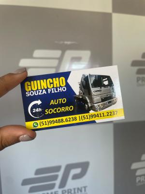Cartão de visita Couchê 250g 8,5x4,7 4 Verniz Total Brilho Corte Reto 