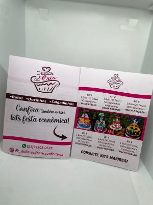 Panfletos/Flyers Couchê 90g 10x14cm 4x4 Verniz Total Brilho Frente e Verso Corte Reto 