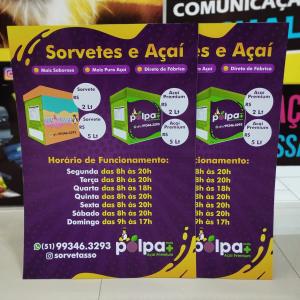 PS/PVC 1MM PS / PVC 1MM  4x0 BRILHO Corte reto 